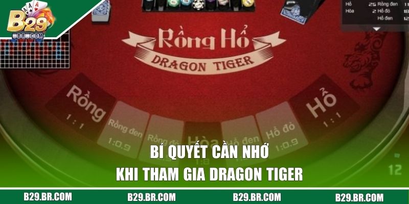 Bí quyết cần nhớ khi tham gia Dragon Tiger